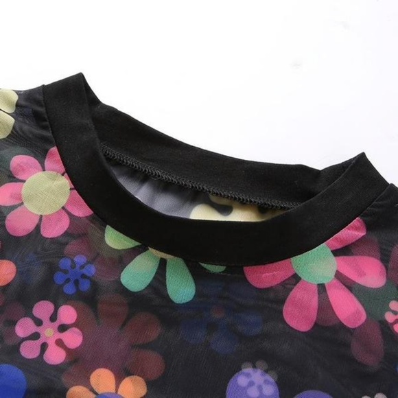 Flower Power Sheer Top - Picture 6 of 6